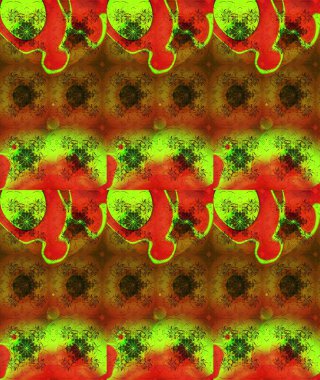 Renkli Bahar Teması eskiz kalıbı. Düz Çiçek Elementleri Tasarımı. Çiçekli çiçek deseni, suluboya. Kahverengi renkli çiçekler. Raster illüstrasyonu.