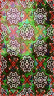 Çiçek arka plan. Sorunsuz raster desen. Güzel kumaş deseni.