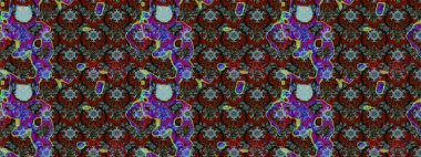 Raster çiçek desenli çiçek deseni, yapraklar, dekoratif elementler, sıçrama, lekeler, el çizimi kontur çizgileri ve Doodle çizim stili, grafik raster çizim çizimi.