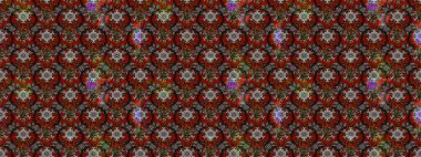 Küçük çiçekli basit bir çiçek çizimi. Moda baskısı, albüm, ambalaj kağıdı ve duvar kağıdı için zarif dekoratif süslemeler. Kahverengi, gri ve kırmızı renkte şirin çiçekler. Raster illüstrasyonu.