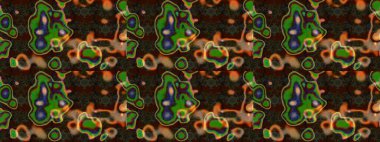 Bahar çiçekleriyle güzel bir çiçek deseni çizmişsin. Güzel kumaş deseni. Raster illüstrasyonu.