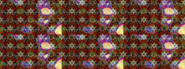 Düz Çiçek Elementleri Tasarımı. Raster. Renkli Bahar Teması çizim şablonu.