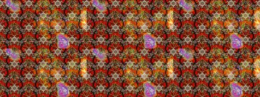 Tekstil, kumaş, kapaklar, duvar kağıtları, baskı, naylon, koleksiyon defteri, örgü, dekupaj için güzel bir eskiz. Küçük kahverengi, bej ve kırmızı çiçeklerle oldukça kaliteli besin torbası deseni..