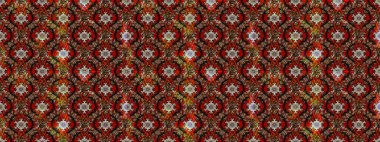 Tatil havası. Bahar mevsimi. Nazik romantik baskı. Kahverengi, kırmızı ve siyah renkte çiçekler. Raster güzel bir çiçek deseni çiziyor..