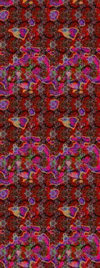 Kahverengi, kırmızı ve siyah renkte çiçekler. Tekstil ve kapak tasarımı için mükemmel. Renkli kahverengi, kırmızı ve siyah çizim kalıpları. Doodle tarzı. Elle çizilmiş sonbahar çiçeği deseni..