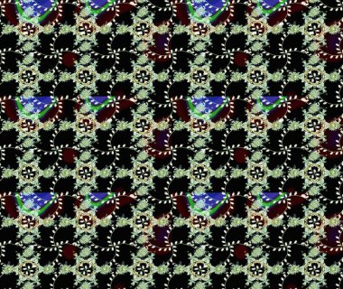 Raster güzel bir çiçek deseni çizmiş. Nazik romantik baskı. Siyah, nötr ve kahverengi renkte çiçekler. Tatil havası. Bahar mevsimi.