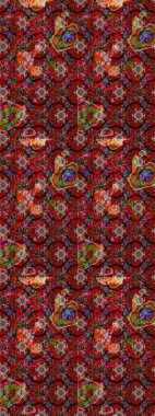 Raster çiçekli arka plan. Güzel kumaş deseni. Düz Çiçek Elementleri Tasarımı. Yazdır. Renkli Yaz Temalı eskiz kalıbı. Güzel çizim şekli..