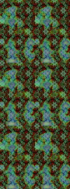 Raster deseni. - yeşil, gri ve kahverengi çiçekler. Çiçek kompozisyonu. Küçük çiçekte güzel bir desen var. Doğa. Çiçek kolajı. Çiçek arka planı.