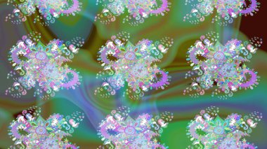 Hint çiçek liyada madalyon deseni. Etnik Mandala süsü. Tekstil, tebrik kartı, boyama kitabı, telefon kılıfı baskı için kullanılabilir. Raster Kına dövme tarzı.