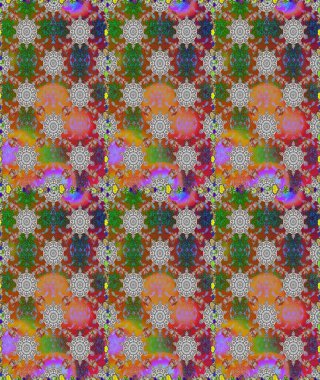 Düz Çiçek Elementleri Tasarımı. Raster kusursuz. Güzel kumaş deseni. Çiçek deseni. Renkli Bahar Teması Kusursuz Arkaplan.