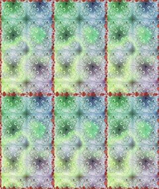 Raster çiçekleri klasik tarzda çizilmiş. Raster illüstrasyonu. Tarafsız ve gri renklerde bahar çiçekleri. Çiçekli, pürüzsüz desen.