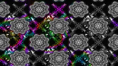 Raster illüstrasyonu. Küçük çiçekli şirin bir desen. Çiçek ve yapraklı çiçek deseni.