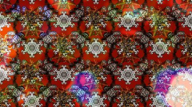 Tekstil, tebrik kartı, boyama kitabı, telefon kılıfı baskısı için kullanılabilir. Raster Henna dövme stili. Kızılderili desenli desenli desenli şal deseni. Etnik Mandala süsü.