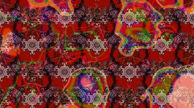 Doğal kozmetik ürünleri, parfüm, çiçekçi dükkanı için bahar ihalesi tasarımı. Kırmızı, kahverengi ve pembe lale çiçekleriyle Raster eskiz deseni. Karşılama ya da düğün geçmişi olarak kullanılabilir. Paket kağıdı için en iyisi..