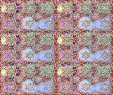 Tarafsız renklerde çiçekler. Raster düz çiçekleri pürüzsüz desen. Tasarım hediye paketi, tebrik kartları, posterler ve afiş tasarımı.