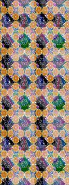 Zentangle soyut çiçekleri. Karalama çiçeği. Düz Çiçek Elementleri Tasarımı. Renkli Bahar Teması eskiz kalıbı. Raster illüstrasyonu. Şirin kumaş deseni.