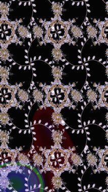 Raster illüstrasyonu. Güzel kumaş deseni. Hoş bir çiçek geçmişi var. Küçük çiçekte çizim deseni.