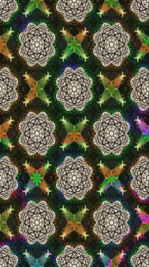 Raster illüstrasyonu. El çizimi. Çiçekler, dallar, bitkiler ve çiçekler. Güzel kumaş deseni.