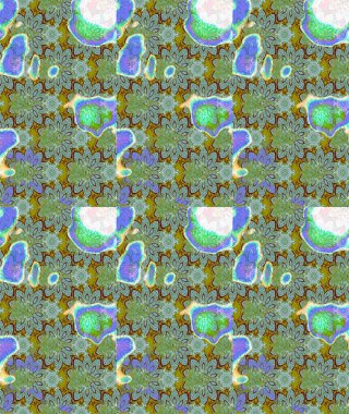 Şirin çiçekler. Çizgi çizimi kalıbı. Raster Moda kumaş deseni.