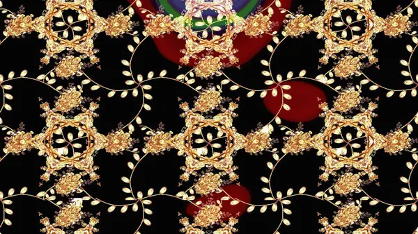 Çiçek ve yapraklı karalama şeklinde Raster çiçek deseni. Siyah, bej ve kahverengi renklerde bahar çiçekleri. Raster illüstrasyonu.