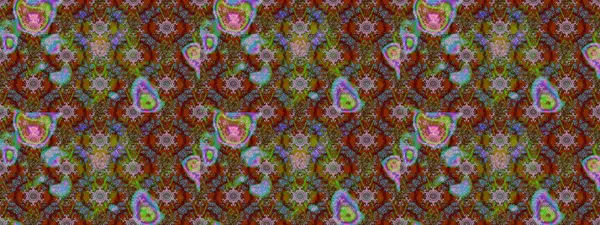 Tekstil için suluboya eskiz deseni. Şirin çiçekli, desenli, kahverengi, yeşil ve kırmızı renkli bir eskiz deseni. El çizimi çiçek çizimi deseni (fayans)).