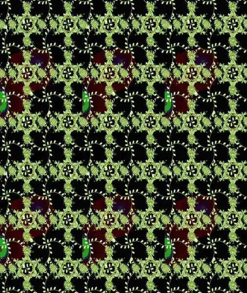 Zentangle soyut çiçekleri. Renkli Bahar Teması eskiz kalıbı. Güzel kumaş deseni. Düz Çiçek Elementleri Tasarımı. Raster illüstrasyonu. Çiçek tozu..