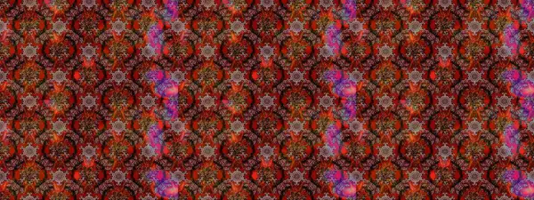 Arkaplan dokusu, duvar kağıdı, çiçek teması kahverengi, kırmızı ve siyah renkler. Soyut etnik raster çizim kalıbı. Kabile sanatı boho baskısı, klasik çiçek arkaplanı.