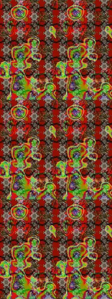 Çiçekler kırmızı, kahverengi ve gri renklerde. Çiçek süslemeli çizim deseni. Raster illüstrasyonu.