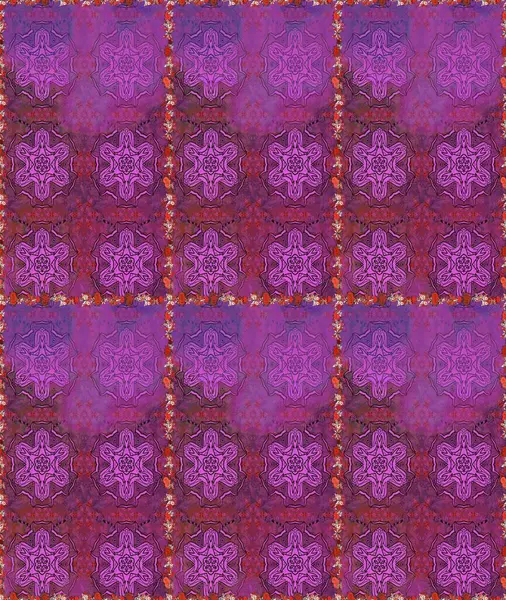 Raster illüstrasyonunda kusursuz çiçek deseni. Güzel kumaş deseni. Düz Çiçek Elementleri Tasarımı. Renkli Bahar Teması Kusursuz Arkaplan.