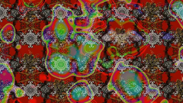 Nazikçe, güzel çiçek arkaplanı. Çiçekler kahverengi, kırmızı ve gri renklerde. Raster çiçek desenli ve çiçekli..