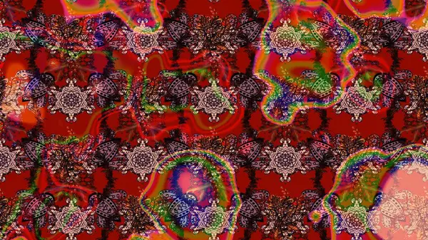 Doğal kozmetik ürünleri, parfüm, çiçekçi dükkanı için bahar ihalesi tasarımı. Kırmızı, kahverengi ve pembe lale çiçekleriyle Raster eskiz deseni. Karşılama ya da düğün geçmişi olarak kullanılabilir. Paket kağıdı için en iyisi..