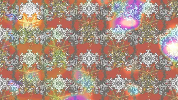 Desen, çizim, çiçek sınırı. Güzel, parlak, pürüzsüz kumaş, tuval. Kıvırcık, parlak örgü. Çiçek çelengi. Eski moda arka plan. Raster illüstrasyonu.