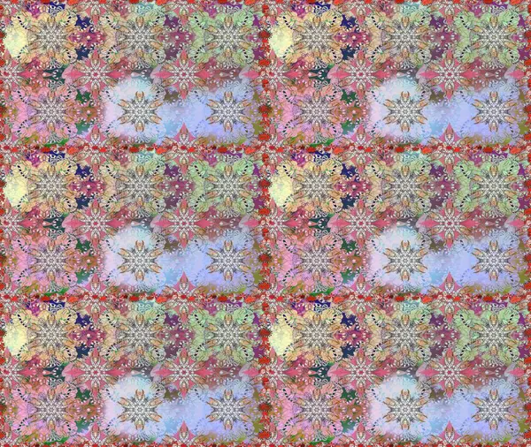 Tarafsız renklerde çiçekler. Raster düz çiçekleri pürüzsüz desen. Tasarım hediye paketi, tebrik kartları, posterler ve afiş tasarımı.