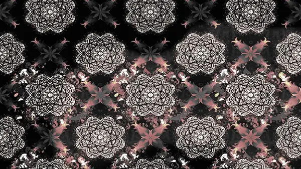 Etnik Mandala süsleme. Kullanılabilir Tekstil, tebrik kartı, boyama kitabı, telefon durumda yazdırma için. Raster kına dövme tarzı. Hint çiçek desenli madalyon desen.