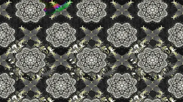 Çiçekli çiçek deseni, suluboya. Raster deseni. Küçük çiçekte güzel bir çiçek deseni..