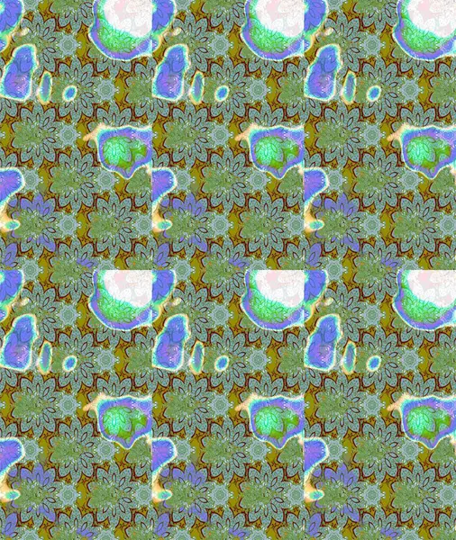 Şirin çiçekler. Çizgi çizimi kalıbı. Raster Moda kumaş deseni.