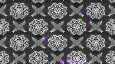 Renkli Bahar Teması eskiz kalıbı. Süslü kumaş deseni. Raster illüstrasyonundaki çiçek desenli çizim. Düz Çiçek Elementleri Tasarımı.