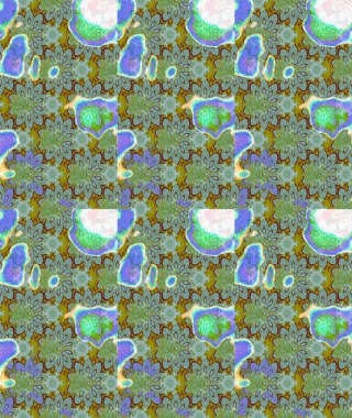 Şirin çiçekler. Çizgi çizimi kalıbı. Raster Moda kumaş deseni.