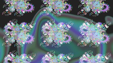 Modaya uygun kumaş deseni. Raster illüstrasyonu. Küçük çiçekteki sevimli çiçek deseni. Tony 'nin kumaş desenini çiz.