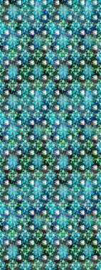 Çiçekli karalama şeklinde Raster çiçek deseni. Yumuşak, bahar çiçekli arka plan. Mavi ve yeşil renkte çiçekler.