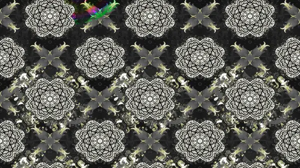 Çiçekli çiçek deseni, suluboya. Raster deseni. Küçük çiçekte güzel bir çiçek deseni..