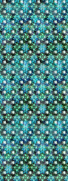 Çiçekli karalama şeklinde Raster çiçek deseni. Yumuşak, bahar çiçekli arka plan. Mavi ve yeşil renkte çiçekler.