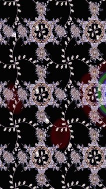 Yumuşak fayans. Yumuşak pamuk tasarımı. Raster 'ın taze dokusu. Klasik çiçek desenli. Paketleme, tekstil, duvar kağıdı için çiçek arkaplanı.