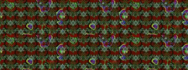 Hediye ambalaj kağıdı, tebrik kartları, posterler ve pankart tasarımı. Yeşil, kırmızı ve gri renkte çiçekler. Raster düz çiçek çizim deseni.