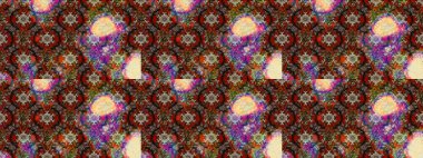 Nazik, narin çiçek arkaplanı. Kahverengi, bej ve kırmızı renkte çiçekler. Raster çiçek desenli ve çiçekli..