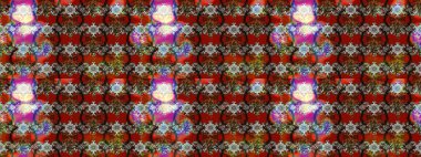 Tropik çiçek desenleri. Çiçekler kahverengi, kırmızı ve gri renklerde. Raster illüstrasyonu.