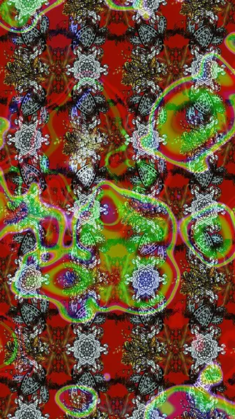 Raster illüstrasyonu. Güzel kumaş deseni. Küçük bir çiçekte eskiz deseni. Güzel çiçek arkaplanı..