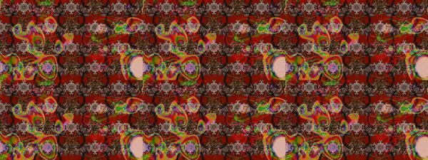 Gömlek baskısı için çiçek boyası. Kahverengi, kırmızı ve nötr renklerde çiçekler. Çiçek eskiz kalıbı geçmişi.