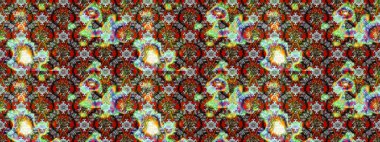 Küçük çiçekte güzel bir desen. Moda baskıları için zarif bir şablon. Motley illüstrasyonu. Küçük renkli çiçekler. Çiçekli bahar çiçekleri.