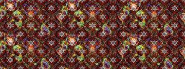 Çiçekleri, deniz kabukları, mandalaları ve suluboya efektleriyle donanma geçmişi. Yatak çarşafları, ceket, paket tasarımı, kumaş ve moda kavramları için tekstil baskısı. Çizim kalıbı etnik tasarım.